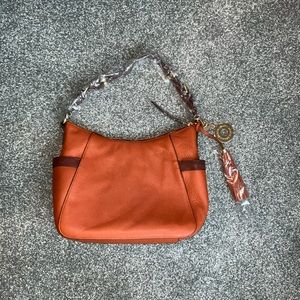 Isaac Mizrahi Leather Bridgehampton Hobo  Bag